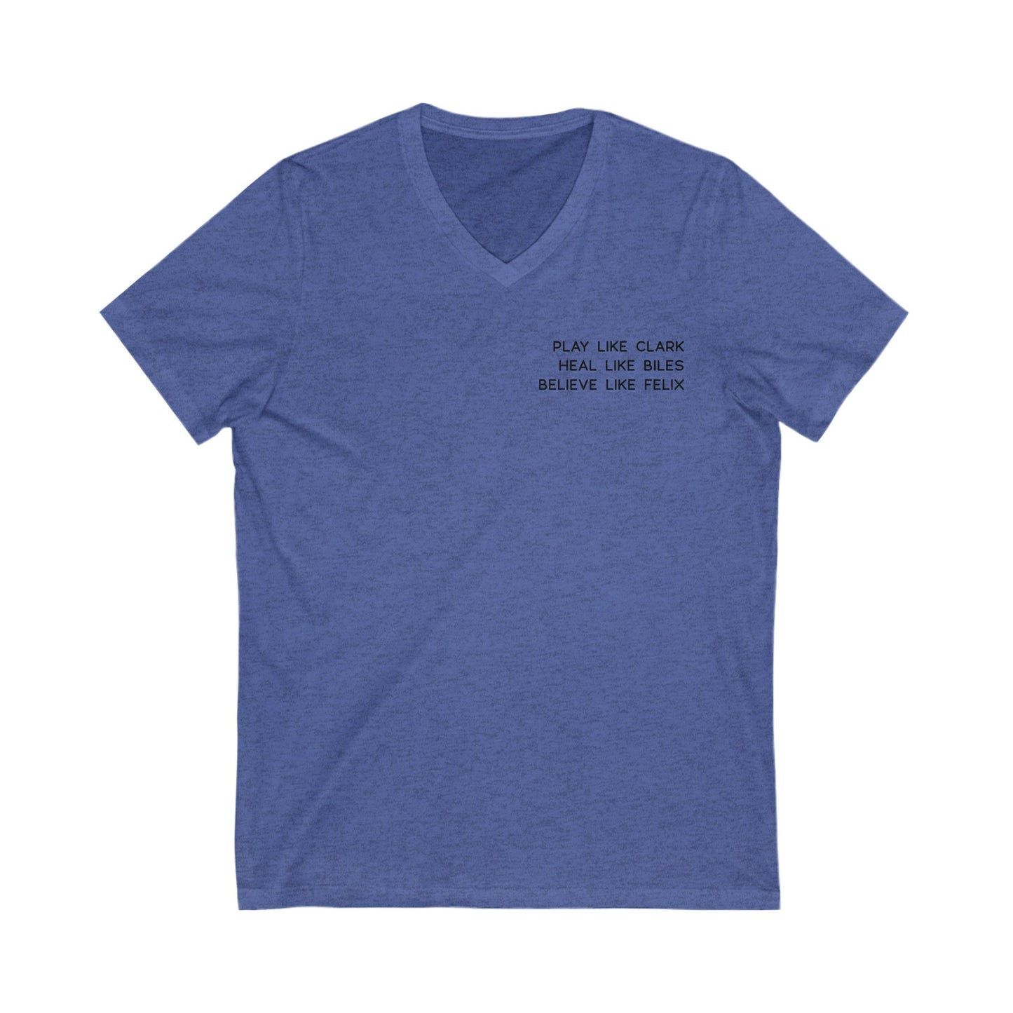 Female GOATs Tee – Play Like Clark, Heal Like Biles, Believe Like Felix
